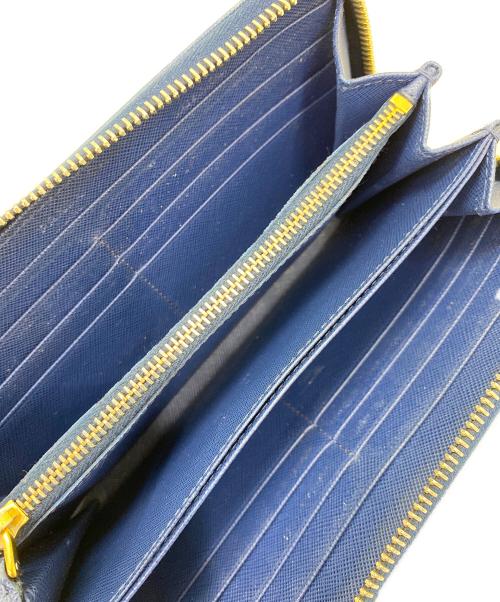 PRADA（プラダ）PRADA (プラダ) 長財布 ブルーの古着・服飾アイテム
