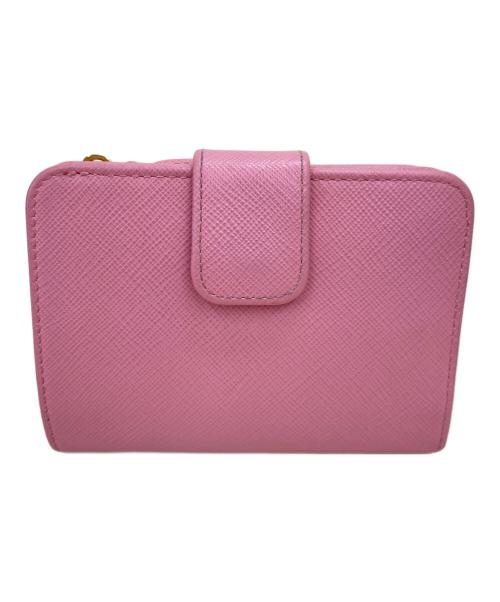 PRADA（プラダ）PRADA (プラダ) 2つ折り財布 ピンクの古着・服飾アイテム