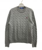 POLO RALPH LAURENポロ・ラルフローレン）の古着「ケーブルニット」｜グレー