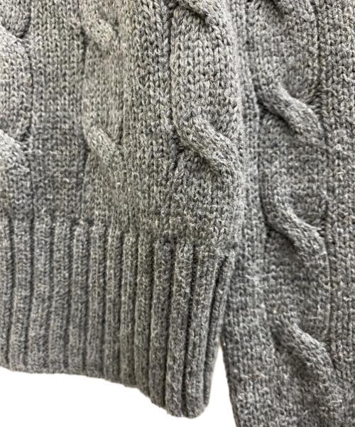 POLO RALPH LAUREN（ポロ・ラルフローレン）POLO RALPH LAUREN (ポロ・ラルフローレン) ケーブルニット グレー サイズ:XSの古着・服飾アイテム