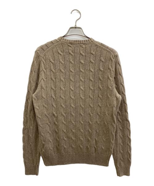 POLO RALPH LAUREN（ポロ・ラルフローレン）POLO RALPH LAUREN (ポロ・ラルフローレン) 厚手ニット ベージュ サイズ:XSの古着・服飾アイテム