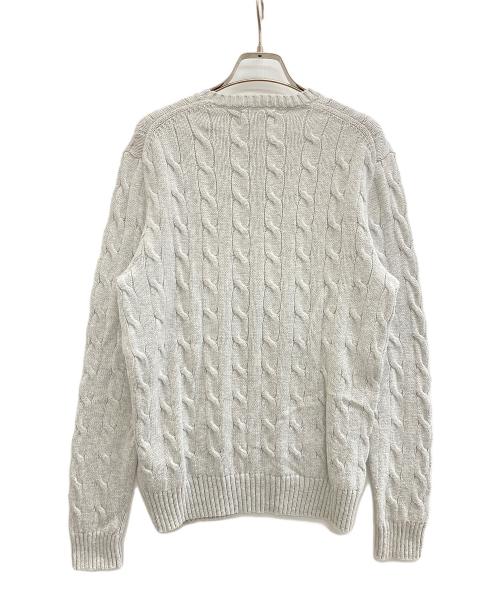 POLO RALPH LAUREN（ポロ・ラルフローレン）POLO RALPH LAUREN (ポロ・ラルフローレン) ケーブルニット グレー サイズ:XSの古着・服飾アイテム