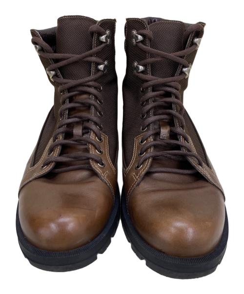 GUCCI（グッチ）GUCCI (グッチ) 編上げブーツ ブラウン サイズ:10¹/₂の古着・服飾アイテム