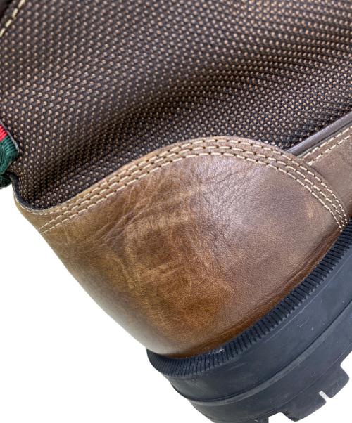 GUCCI（グッチ）GUCCI (グッチ) 編上げブーツ ブラウン サイズ:10¹/₂の古着・服飾アイテム