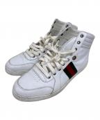 GUCCIグッチ）の古着「ハイカットスニーカー」｜ホワイト