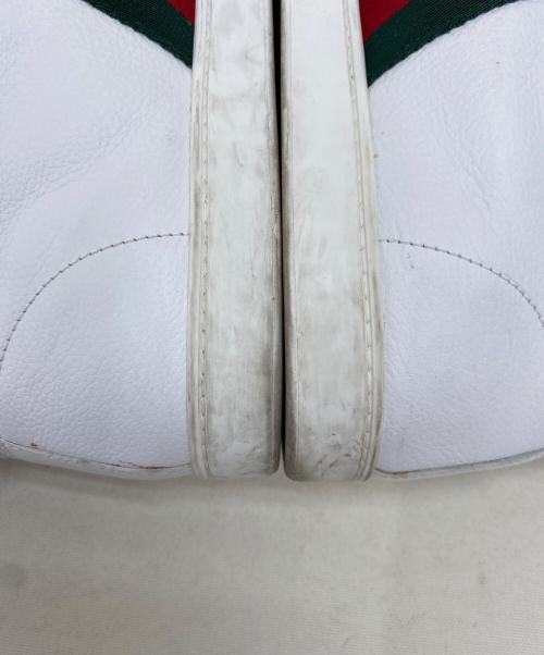 GUCCI（グッチ）GUCCI (グッチ) ハイカットスニーカー ホワイト サイズ:10 1/2の古着・服飾アイテム