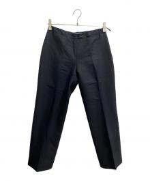 PRADA（プラダ）の古着「センタープレスパンツ」｜ブラック
