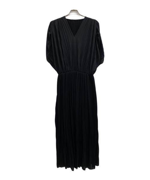 Ele natural beauty（エレ ナチュラルビューティー）ELE NATURAL BEAUTY (エレ ナチュラルビューティー) ノースリーブワンピース ブラック サイズ:38の古着・服飾アイテム