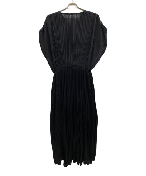 Ele natural beauty（エレ ナチュラルビューティー）ELE NATURAL BEAUTY (エレ ナチュラルビューティー) ノースリーブワンピース ブラック サイズ:38の古着・服飾アイテム