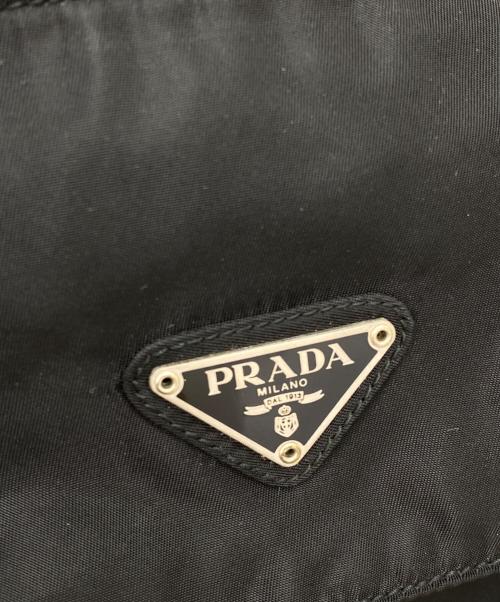 PRADA（プラダ）PRADA (プラダ) ナイロンショルダーバッグ ブラックの古着・服飾アイテム