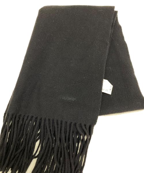 HERMES（エルメス）HERMES (エルメス) マフラー ブラックの古着・服飾アイテム