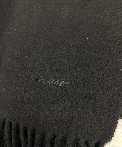HERMES（エルメス）HERMES (エルメス) マフラー ブラックの古着・服飾アイテム