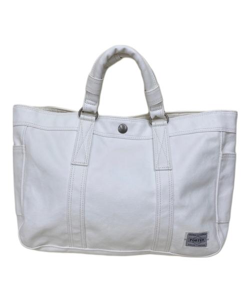PORTER（ポーター）PORTER (ポーター) TOTE BAG ホワイトの古着・服飾アイテム