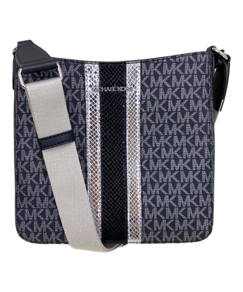 MICHAEL KORS（マイケル・コース）MICHAEL KORS (マイケル・コース) ショルダーバッグ ブラック×グレーの古着・服飾アイテム