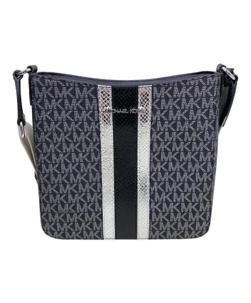 MICHAEL KORS（マイケル・コース）MICHAEL KORS (マイケル・コース) ショルダーバッグ ブラック×グレーの古着・服飾アイテム