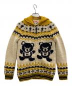 Hysteric Glamourヒステリックグラマー）の古着「ジップパーカー」｜ベージュ×イエロー