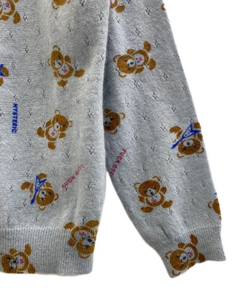 hysterics（ヒステリックス）hysterics (ヒステリックス) 薄手カーディガン ブルー サイズ:FREEの古着・服飾アイテム