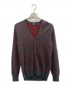 Hysteric Glamourヒステリックグラマー）の古着「薄手カーディガン」｜レッド×グレー