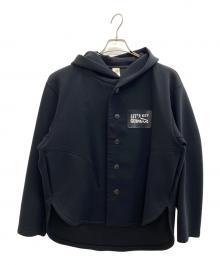 β（ベータ）の古着「ストレッチダンボール フードブルゾン」｜ブラック