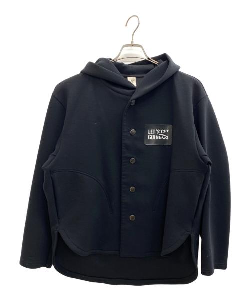 β（ベータ）β (ベータ) ストレッチダンボール フードブルゾン ブラック サイズ:9の古着・服飾アイテム