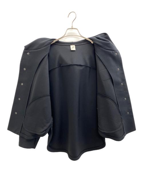β（ベータ）β (ベータ) ストレッチダンボール フードブルゾン ブラック サイズ:9の古着・服飾アイテム