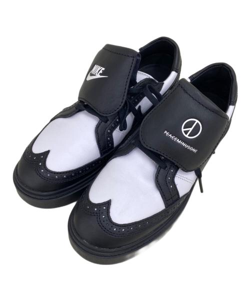 NIKE（ナイキ）NIKE (ナイキ) PEACEMINUSONE (ピースマイナスワン) スニーカー ホワイト×ブラック サイズ:26.5の古着・服飾アイテム