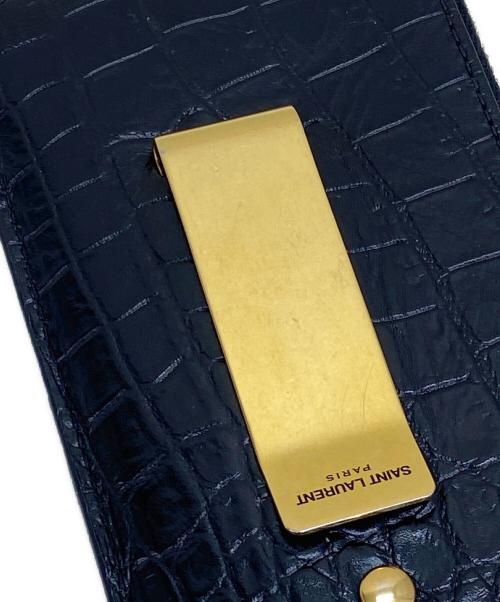 Saint Laurent Paris（サンローランパリ）Saint Laurent Paris (サンローランパリ) カードケース ブラックの古着・服飾アイテム