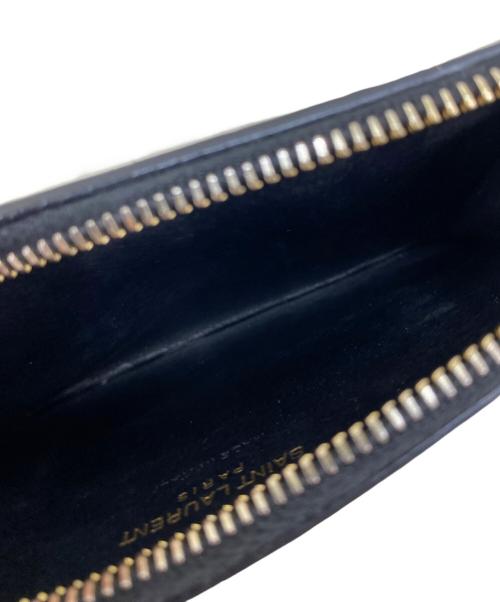 Saint Laurent Paris（サンローランパリ）Saint Laurent Paris (サンローランパリ) カードケース ブラックの古着・服飾アイテム