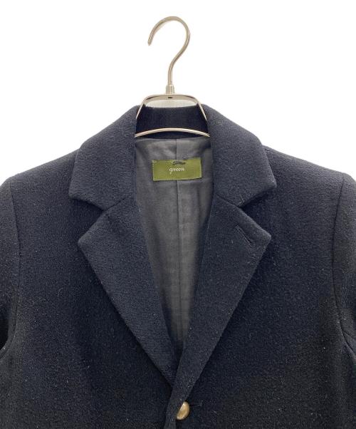 green（グリーン）green (グリーン) ウールコート ブラック サイズ:不明の古着・服飾アイテム