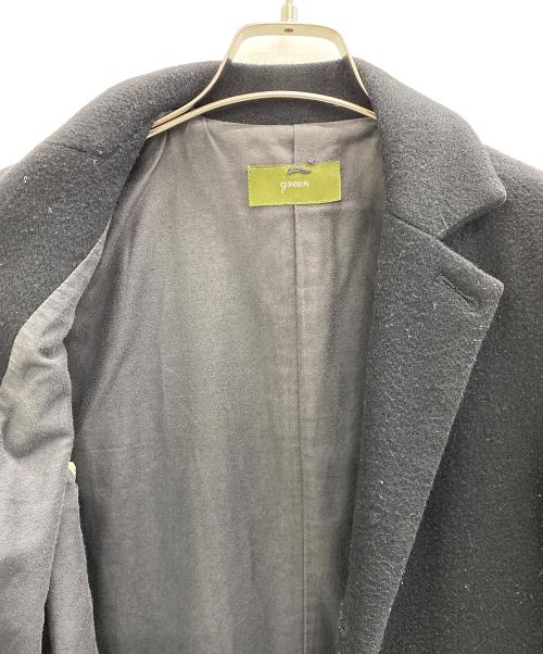 green（グリーン）green (グリーン) ウールコート ブラック サイズ:不明の古着・服飾アイテム