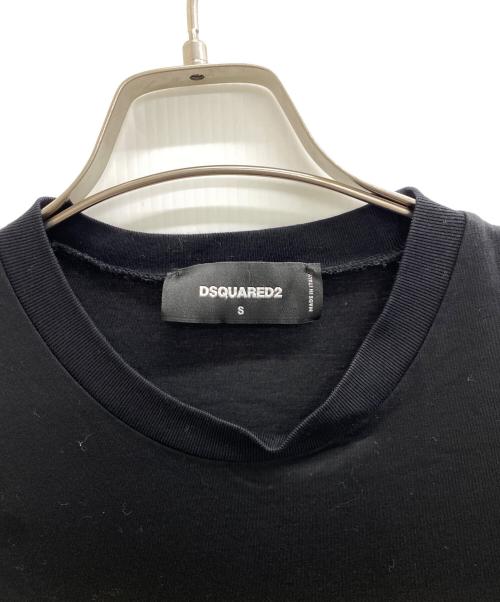 DSQUARED2（ディースクエアード）DSQUARED2 (ディースクエアード) 半袖カットソー ブラック サイズ:Sの古着・服飾アイテム