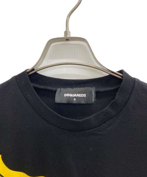 DSQUARED2（ディースクエアード）DSQUARED2 (ディースクエアード) 半袖カットソー ブラック サイズ:Sの古着・服飾アイテム