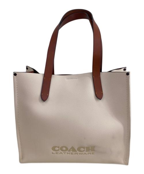 COACH（コーチ）COACH (コーチ) トート 34 ブラウン×ベージュの古着・服飾アイテム