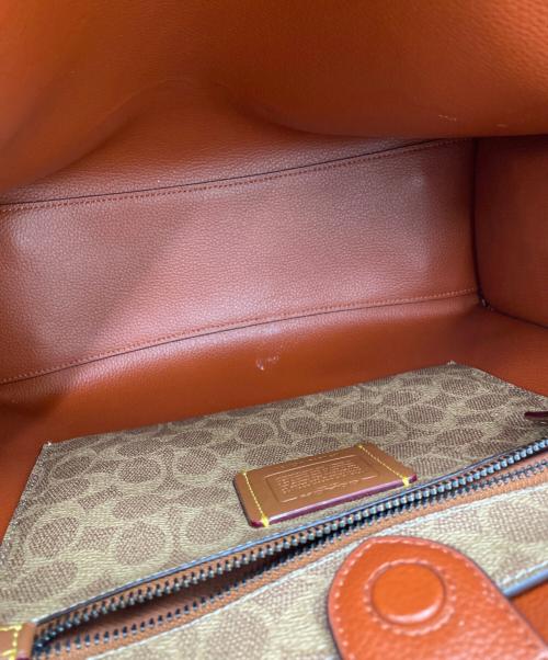 COACH（コーチ）COACH (コーチ) トート 34 ブラウン×ベージュの古着・服飾アイテム