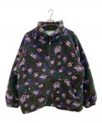 connettコネット）の古着「フリースジャケット」｜ブラウン×グリーン