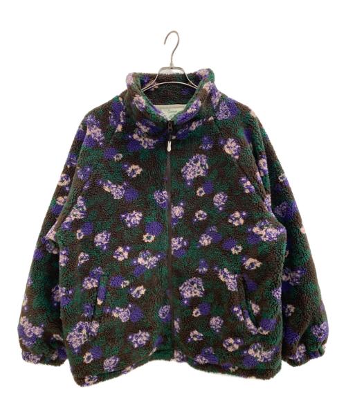 connett（コネット）Connett (コネット) フリースジャケット ブラウン×グリーン サイズ:2の古着・服飾アイテム