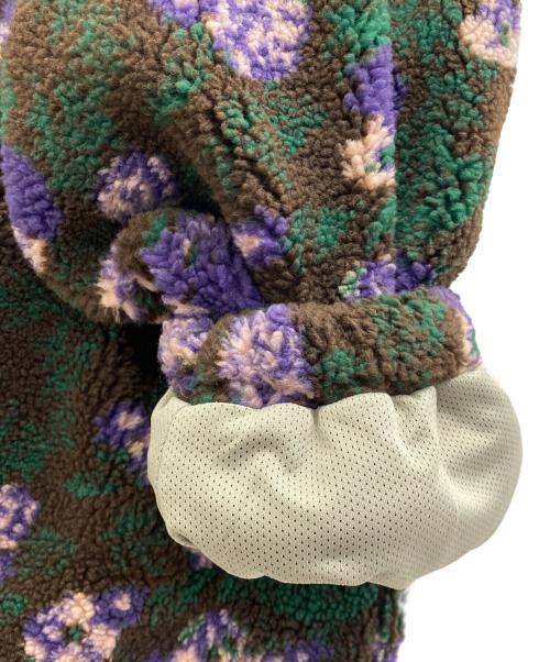 connett（コネット）Connett (コネット) フリースジャケット ブラウン×グリーン サイズ:2の古着・服飾アイテム