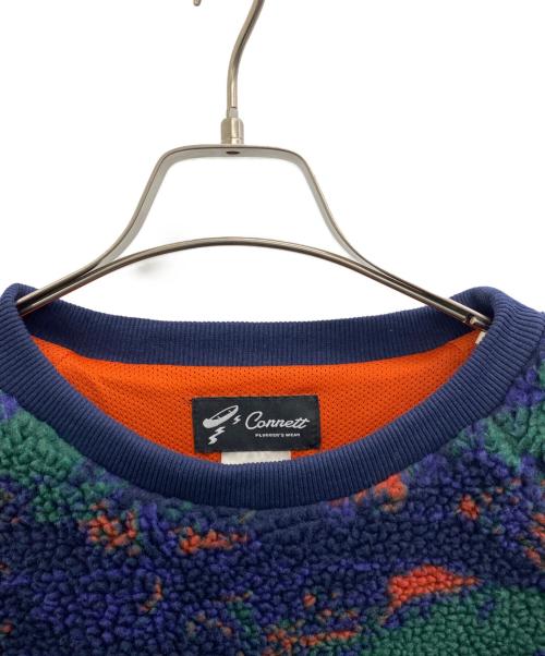 connett（コネット）connett (コネット) フリースプルオーバー ネイビー×グリーン サイズ:2の古着・服飾アイテム