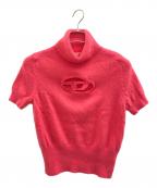 DIESELディーゼル）の古着「半袖薄手ニット」｜ピンク