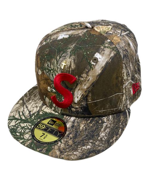 New Era（ニューエラ）New Era (ニューエラ) SUPREME (シュプリーム) キャップ ブラウン サイズ:60.6cmの古着・服飾アイテム
