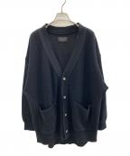 UNITED TOKYOユナイテッドトーキョー）の古着「【洗える】ウールオーバーサイズカーデ ユニセックス」｜ブラック