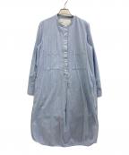 ticcaティッカ）の古着「長袖ワンピース」｜ブルー