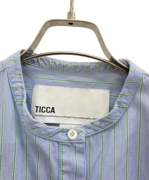 ticca（ティッカ）TICCA (ティッカ) 長袖ワンピース ブルー サイズ:Fの古着・服飾アイテム