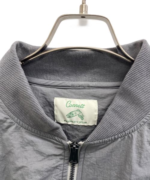 connett（コネット）connett (コネット) NYLON FISHING BOMBER JACKET グレー サイズ:2の古着・服飾アイテム