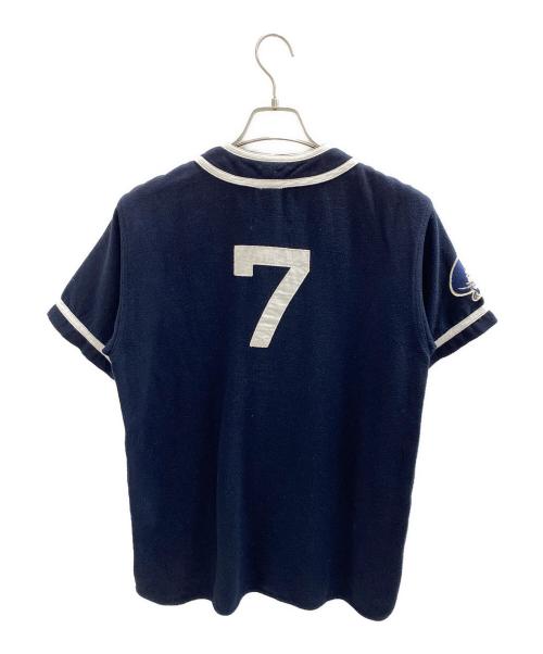 RAGEBLUE（レイジブルー）RAGEBLUE (レイジブルー) Champion (チャンピオン) ベースボールシャツ ネイビー サイズ:Mの古着・服飾アイテム