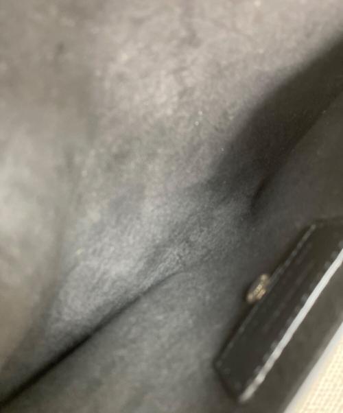 Saint Laurent Paris（サンローランパリ）Saint Laurent Paris (サンローランパリ) 巾着トートバッグ ホワイト×ブラックの古着・服飾アイテム