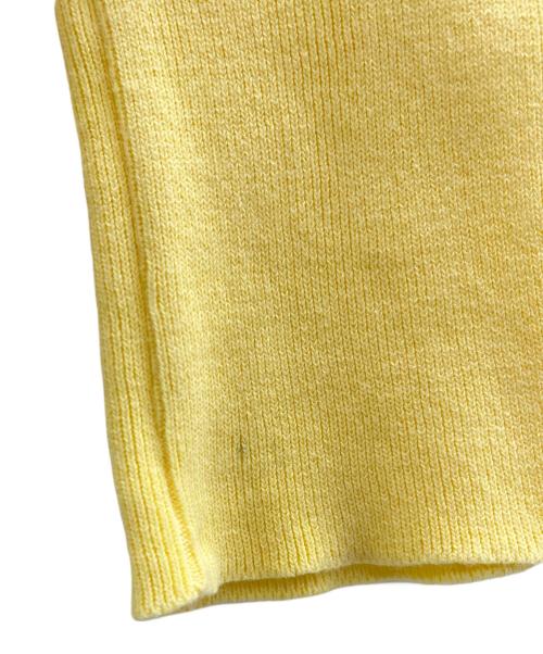 MACPHEE（マカフィー）MACPHEE (マカフィー) ドライコットン Vネックカーディガン イエロー サイズ:Sの古着・服飾アイテム