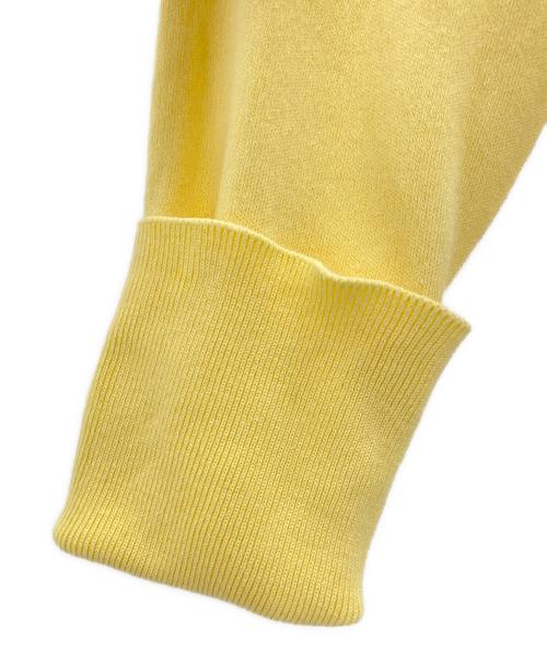 MACPHEE（マカフィー）MACPHEE (マカフィー) ドライコットン Vネックカーディガン イエロー サイズ:Sの古着・服飾アイテム