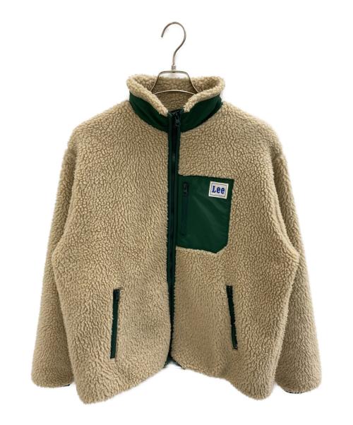 LEE（リー）LEE (リー) ボアジャケット ベージュ×グリーン サイズ:Mの古着・服飾アイテム