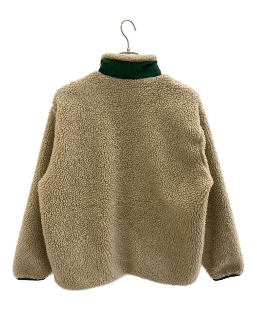 LEE（リー）LEE (リー) ボアジャケット ベージュ×グリーン サイズ:Mの古着・服飾アイテム